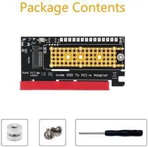 M.2 NVME SSD adapter for PCl xpress X4, X8, X16 conversion card with running light LED