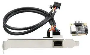 Mini PCl-E to Gigabit Network Card Desktop Computer 1000M Wired mPCle Network Card Driver-Free Plug-and-Play
