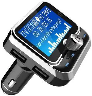 BC32 in-vehicle Mp3 with remote control card, multi-functional folder, large screen song name display, FM transmittel