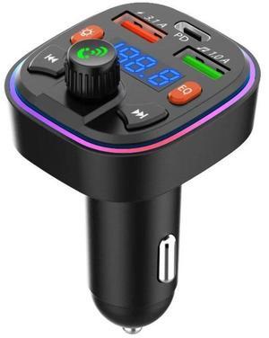 Q5 Car-mounted MP3 FM car Bluetooth transmitter, Bluetooth car charger, TF card USB player