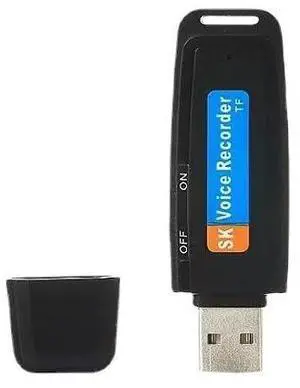 SK001 Recording Case UsB Flash Drive- Card Insertable- ForClass Use- USB Port- Shell- Compatible with Memory Card