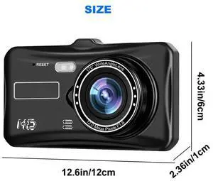 H301 High Definition 4-jinch 2.5D Touchscreen Dual Recording Cross-border Car Black Box DVR with Wifi App for Mobile Phones