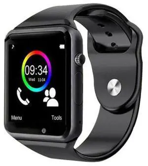 A1 smartwatch -a popular e-commerce product that can be charzed with a card, featuring lwetooth caling function, sleep monitoring function,and step counting functiorfor sports activities.