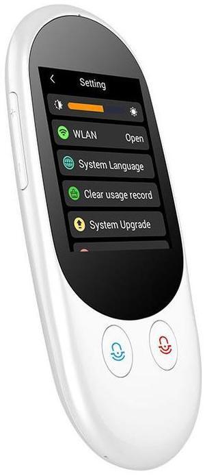 F1 inteligent voice translator with Wifiofline func ion and photo taking feature., t is a portable inteligentranslatorfor overseas travel, business conversations and otheroccasions.