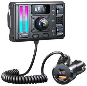 MT02 In-car MP3 Bluetooth Player - New Heavy Bass, AUx Socket, Car charger with Bluetooth, Quick charge, fM Transmitter