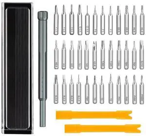 neW square plastic box 36-in-l screwd river set for home use, manual disassembly, mobile phone repair, batch of bits set