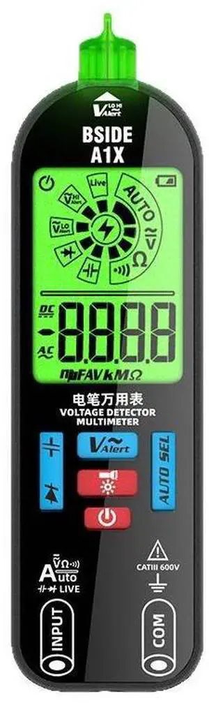 A1X ehiarging model fully automatic multimeter with digital high-precision electrical instrumentspecially designed forelectricians, portable pen-type multimeter, universal meter, BSIDE