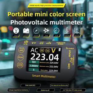 BslDE $40 Inteligent solar pv Multimeter - High precision four-Si-Digit Color Screen,charging, Maintenance, Anti-short circuit Universal Meter