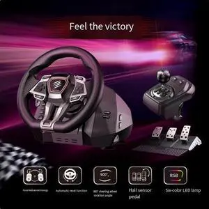MAD CATZ American Motors M.2.X PRO racing simulation game steering wheel automatic reset foot pedal programmable buttons