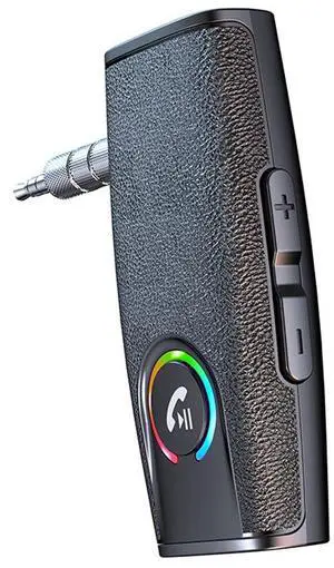 New model car-mounted leather-textured Bluetooth audio receiver-transmitter, Bluetooth carAUX converter, wired head p hon es, speakers