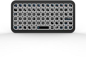 New Mini Bluetooth Keyboard - Multi-functional 7-color LED Keyboard - Ultra-thin Smart Keyboard
