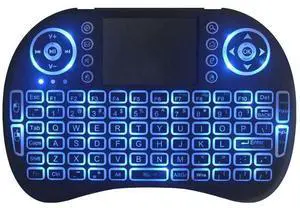 Best-selling best-selling mini wireless keyboard 2.46 FLYER mouse i8 dry battery lithium battery three-color backlight running light