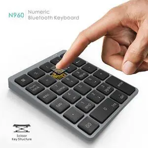 Best-selling hit prod uct - Wireless Bluetooth Office Digital Keyb oard with 28 Keys, Rechargeable, Ultra-thin, Miniature Manufacturer