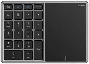 best-seling digital keyboard with buit-in charging,ultra-thin Bluetooth + 2.4G dua-mode, with touchpad, mini and compact desigr