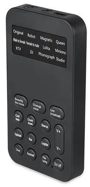 foreign trade mobile phone and computer live streaming mini sound card voice changer one-click beautiful voice pitch changer game-playing live
streamer for "Fortnite"