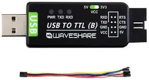 Industrial-grade USB to TTL serial port converter module, original CH343G with protection, 3.3V/5V, multi-systems