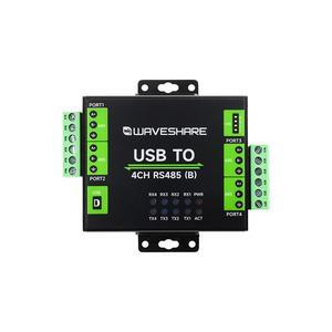 Industrial-grade isolated USB to 4-channel RS485 converter with universal serial port communication CH344L chip solution