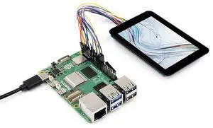 Raspberry Pi Pico 3.5-inch LCD touchscreen with touch function, equip ped with expan sion board ESP32 devel
featunnglPscapacitve screen and SPl interface.
