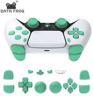 Ap plicable to Ps5 controller shell material with matte surace and buttons. Ps5 controller replacement shell accessory. P5 controller butonreplacementforrepair.