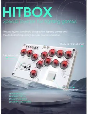 STEAM Street Fighter High-Speed No-LagPSS/PS4/PS3/switch Fighting Stick Game HITBOX Fighting