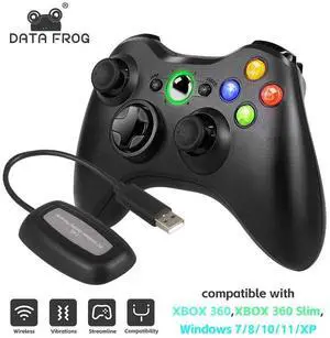 Applicable to Xbox 360 /Xbox 360 slim /PCwireless controller with 2.4G wireless connection and dual vibration function