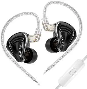 KZ ZSX PRO 5BA+ 1DD Hybrid Drive Headphones-HiFi Music, Sports, Gaming, Rechargeable Cable Headphones