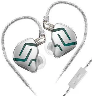 KZ-ZEs Static Electric Circuits Hybrid Headphones -12mm Dynamic Speaker with Bass Boost for Music, Sports, Gaming, Hi-fi
