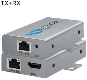 H DMl Single Network Cable Connector Extender for High-Defin iton Signal Transmission and Reception Converter HD Exender 50M