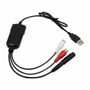 USB Audio Capture -Left and Right Channel Audio Capture for 3.5mm Audio Conversion to USB 2.0 Audio Capture Card