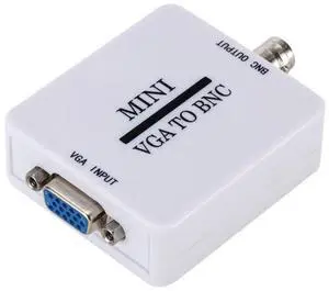 New Mini VGA to BNC Converter 1080P - High Definition Adapter for VGA to BNC Conversion
