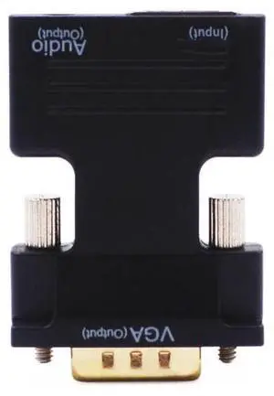 HD to VGA High-Definition Converter with Audio Adapter 1080P