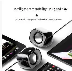 DHS-2111 Audio Computer Speaker Desktop ComputerLaptop Home Use Wired Mini Speaker Subwoofer