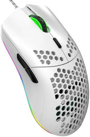 The new lightweight hole-shaped gaming mouse with hollow design, the all-in -one gaming computer with wired andilluminated function is suitable for both laptops and desktops.