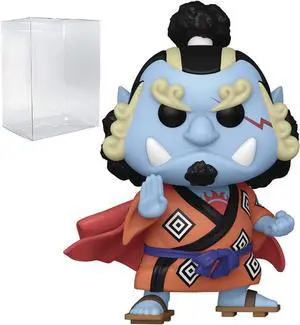 POP One Piece - Jinbe Funko Vinyl Figure (Bundled with Compatible Box Protector Case), Multicolor, 3.75 inches