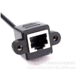 Network cable extension cable with ears. Network extension cable with screw holes for fixing R.45 extension cable (male to female)