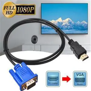 HDMI TO VGA 1080P Conversion Cable HDMl to VGA Adapter hdmi to vga 1.5 meter version 1.4