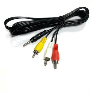 Pure copper3.5 mm 1/3 AVaudio-video cable Audio-video extension cable 3.5 mm to 3 RCA adapter cable Audio cable