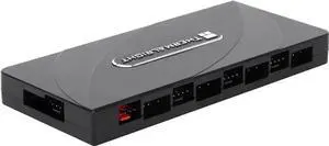 Thermalright ARGB Fan HUB Controller Support 8 Groups of Fans, 8-Port 4 Pin PC Fan Controller, 5V-3Pin ARGB Fan Hub, Strong Paste+Magnetic Suction (12V 4-pin RGB is not Supported)