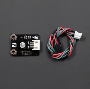 DFRobot Gravity: Digital LED Light Module - High-brightness LED beads compatible with Arduino, with multiple color options available.