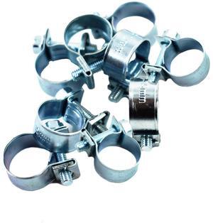 findmall 10PCS 5/16 Inch (13-15 mm) Injection Hose CLAMP/AUTO Fuel Clamps