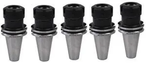 findmall 5Pcs Collet Set CAT40 ER32 Collet Chuck Tooling Fit for CNC Engraving Machine and Milling Lathe Tool
