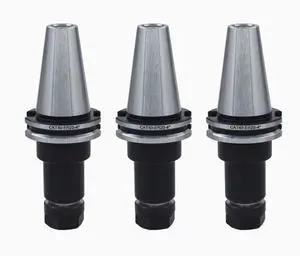3Pcs CAT40 Tool Holder ER20 Collet Chuck Set length 4"/100mm Chuck Tool Holder Set Mill Holder for CNC Engraving Machine Milling Lathe(CAT40-ER20-100)