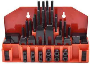 findmall 58 Pcs Pro-Series 1/2 Inch T-Slot 3/8 Inch-16 Stud Clamping Kit Fit for Bridgeport Mill