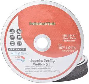 findmall 25 Pack 4"x.040"x5/8" Cut Off Wheel, Metal and Stainless Steel Thin Cutting Discs