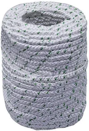 findmall 3/8 Inch x 100 Feet Double Braid Polyester Rope 4800Lbs Breaking Strength Strong Pulling Rope for Tree Work Camping Swings