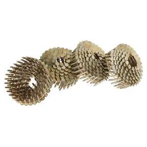 findmall 7200 Count Coil Roofing Nails 1-1/4-Inch x .120-Inch 15-Degree Round Head Wire Weld Collated Smooth Shank Electro Galvanized Coil Roofing Nails for Roofs Lathing and Sheathing Materials