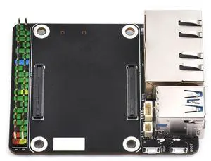 Waveshare Mini Dual Gigabit Ethernet Base Board, Mini-Computer Kit, Compatible with Raspberry Pi Compute Module 5 (NOT Included), for All Variants of CM5, Board Only