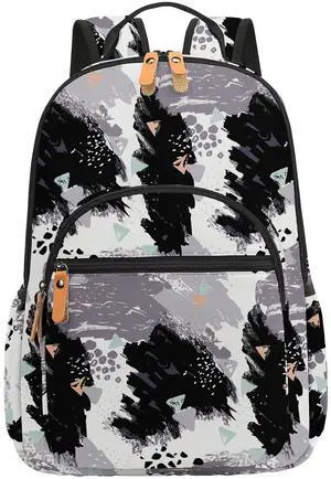 H HIKKER-LINK Travel Backpack for Women Laptop Backpack Water Resistant Stylish Backpacks College Dapack Cute Shoulder Carry On Bag Black