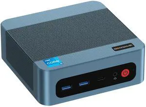 BOSGAME Mini PC Intel Core i5 12450H(8C/12T, up 4.4GHz), 16GB DDR4 RAM 512GB PCIe SSD, Mini Desktop Computer Dual LAN,USB3.2,WiFi6E,4K Triple Display