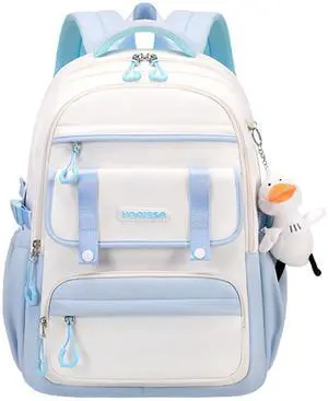 Aufona School Backpack for Teen Girls, 15.6" Laptop Backpack School Bag Middle High School College Bookbag Travel Daypack (Blue)